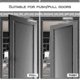 thumbnail image 2 of Hydraulic Door Closer with Adjustable Hold Open Device, Commercial Residential 45-65kg Capacity Aluminum Alloy Silent Closing, 2 of 3