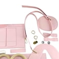 thumbnail image 4 of 1 juego de bolsos de hombro para hacer bricolaje, material para hacer bolsos de cubo con lazo, bolso de mano de PU, piezas para hacer manualidades, , Rosado Salvador Dali Fabricación de bolsos de bricolaje, 4 of 4