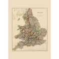 thumbnail image 3 of Arrowsmith 18x24 Black Modern Framed Museum Art Print Titled - Great Britain England - Arrowsmith 1844, 3 of 5