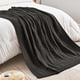 thumbnail image 4 of Manta Boho de punto, 1 unidad, manta acrílica para sofá de 160 x 130 cm, tejido grande en cm para mayor comodidad al dormir la siesta y relajarse en la oficina (negro), 4 of 9
