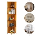 thumbnail image 6 of Premium Multi-Tier Corner Shelf in Brown to Maximize Space Utilization Corner Bookcase, A-Shaped Display Bookshelf, Multifunctional Storage Display Stand for Home, 6 of 11