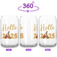 thumbnail image 2 of Hello 2025 Basset Hound Celebrates Happy New Year Firework Balloon 16oz Glass Cup Mug Bassets Dog Breed Lovers Gifts Idea Glass Can - 02024, 2 of 5