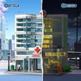 thumbnail image 2 of City Hospital Toy Building Set with LED Lighting, Compatible with Lego, Modular Three-Story Architecture Set (1350 Pieces), 2 of 6