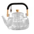 thumbnail image 1 of yuksok Glass Kettle able Transparent Tea Brewing Pot for Home Tea Room Office, 1 of 9