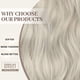 thumbnail image 5 of Extensiones de Cabello Ustar de Alambre Invisible con Diadema Transparente Tamaño Ajustable 4 Clips Seguros Postizo de Alambre Secreto Largo Ondulado 16 Pulgadas Gris Plateado Rubio, 5 of 7