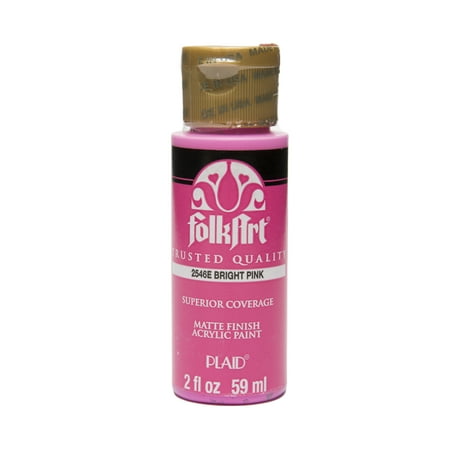 UPC: 0028995025464 | FolkArt 2546E Acrylic Craft Paint Matte Finish Bright Pink 2 fl oz