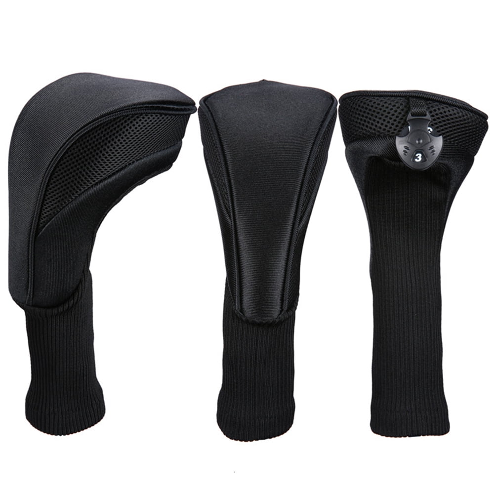 3Pcs Club Head Covers Set 1 3 5 Fairway Wood Club Driver Headcovers Professional Head Covers