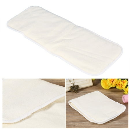 - Zerone 1PC 5Layers Bamboo Fiber Reusable Cloth Diaper Pad Adult Incontinent Nappy Liner Insert Pad , Cloth Diaper Liner, Diaper Insert