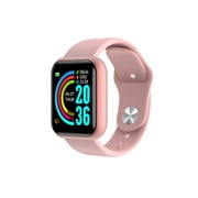 OWLCE Fashion Smart Bracelet Watch Heart Rate Monitor Fitness Waterproof Sport Wristband Pedometer Women Men Watch (Pink)
