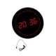 thumbnail image 2 of Reloj digital LED Macarena despertador redondo 28.5 x 28.5 cm Rojo, 2 of 8