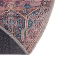 thumbnail image 3 of Unique Loom Maahru Collection Area Rug - Quarter Moon (4' 1" x 6' 1" Oval Antique Rust Red/Blue), 3 of 12