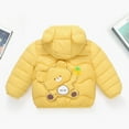thumbnail image 5 of XEGLSBU Baby Boy Clothes Winter 6-9 Boys Lightweight Winter Jacket Warm Down Coat for Kids Windproof Cold Weather Outerwear Yellow Size 6-7 Years, 5 of 5