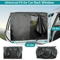 thumbnail image 5 of IC ICLOVER 2 Pack Car Window Shades, Magnetic Double Layer Car Side Window Privacy Safe Sun Shades, Back Window Curtains for Baby Protection, 5 of 7
