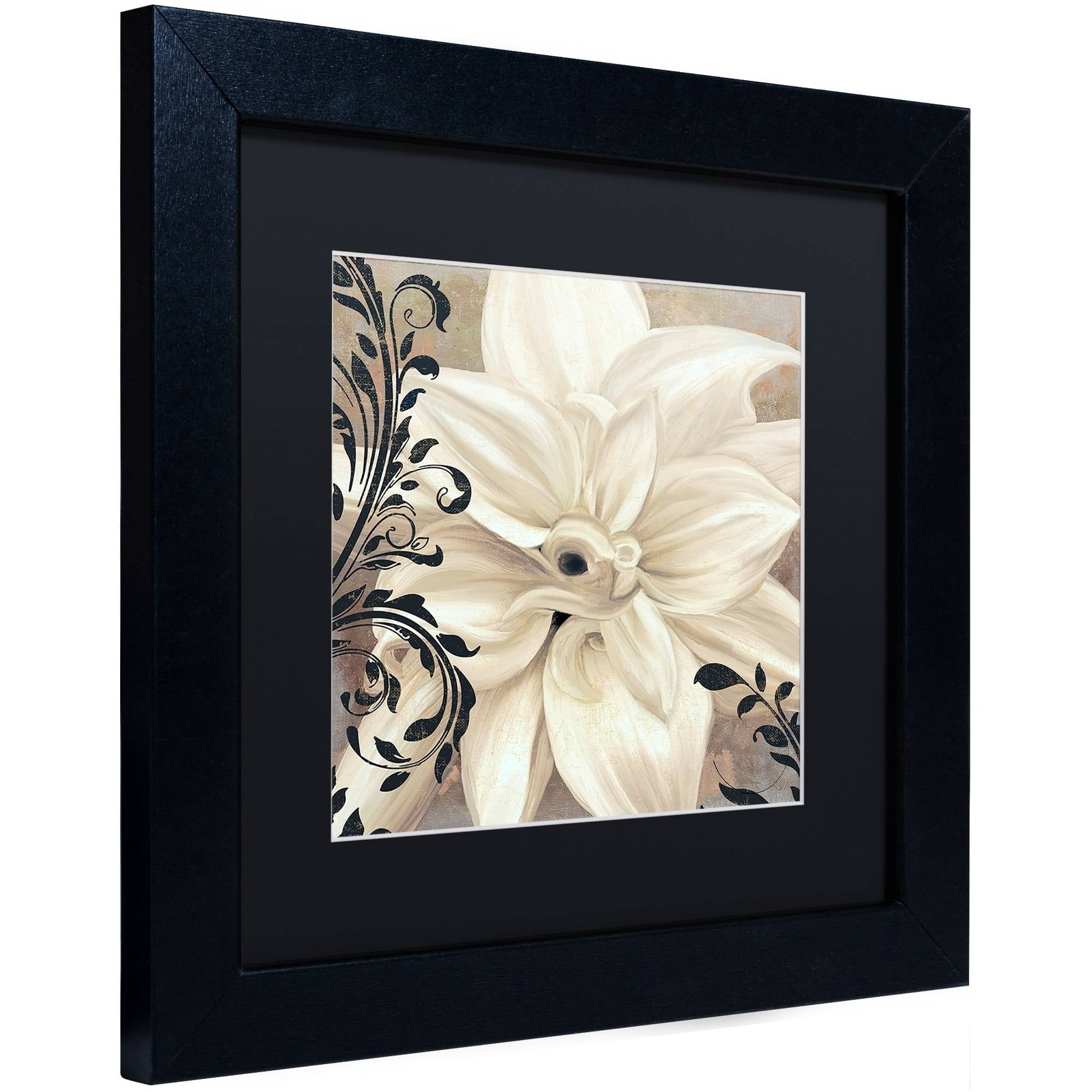 Trademark Fine Art "Winter White II" Canvas Art by Color Bakery Black Matte, Black Frame