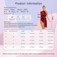 thumbnail image 7 of YEAHDOR Womens Overall Sparkle Sequins Dance Leotard Asymmetrical Shoulder Figure Ice Skating Bodysuit Purple L, 7 of 7