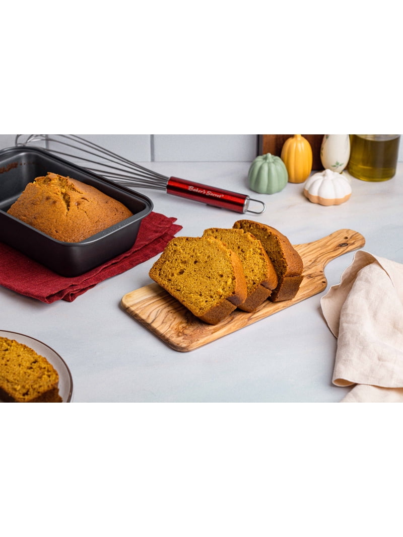 Baker's Secret Gray Nonstick Carbon Steel 5 x 9 Inch Loaf Pan
