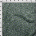 thumbnail image 4 of oneOone Cotton Poplin Green Fabric Floral Dress Material Fabric Print Fabric By The Yard 56 Inch Wide, 4 of 5
