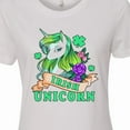 thumbnail image 4 of Inktastic St Patricks Day Irish Unicorn Illustration with Shamrocks Women's T-Shirt, 4 of 5