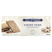 Jules Destrooper, Ginger Thins Cookies, 3.4 oz Pack of 2