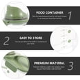 thumbnail image 2 of OULII Moistureproof Ingredient Bins Green Plastic Cereal Storage Container 1Pcs, 2 of 8