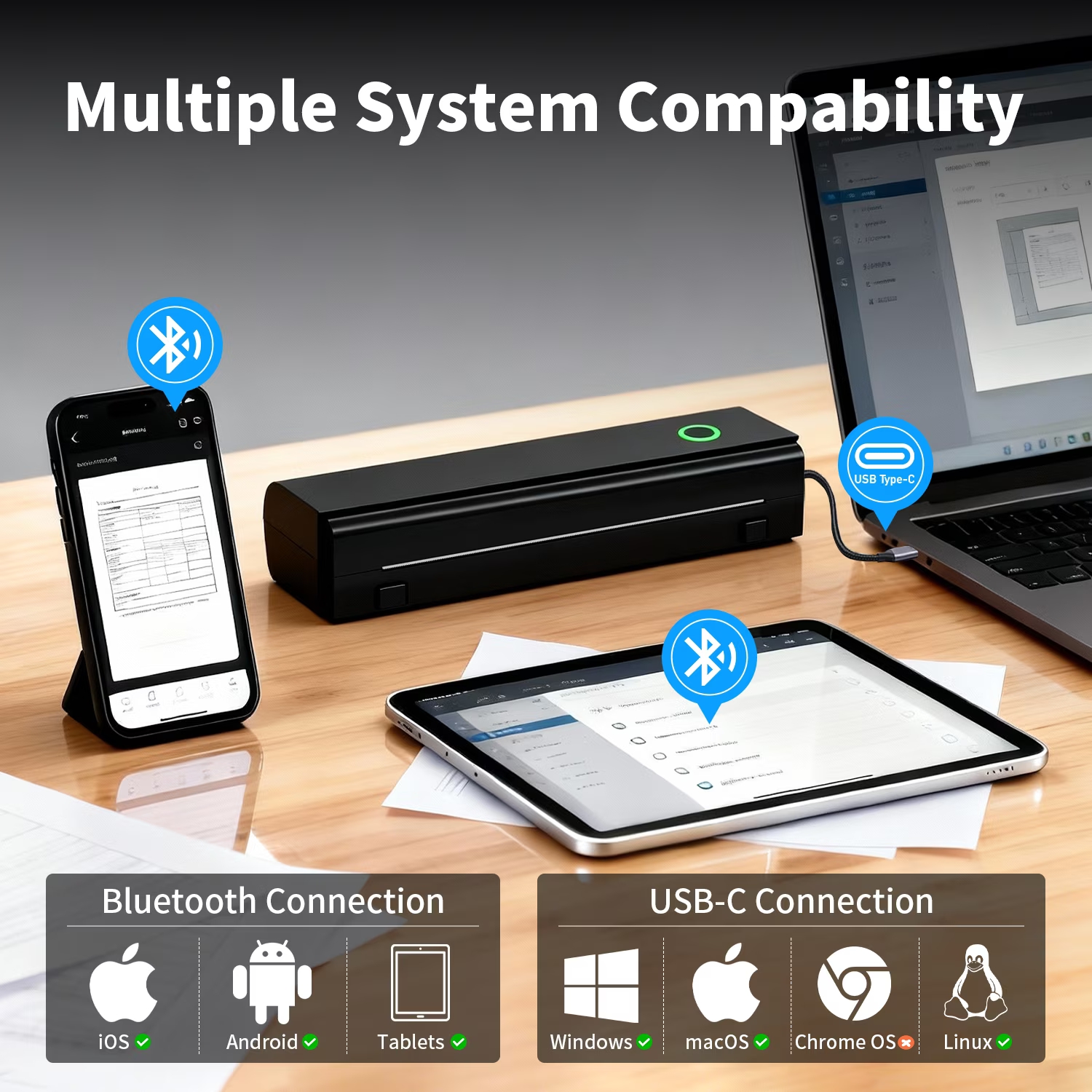 HKHKPI N80 Portable Thermal Printer photo 2