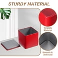 thumbnail image 3 of Uxcell Square Tin Box, Metal Storage Tin Box Portable Storage Container with Lid for Tea Candy Treats Gifts Favors Red, 3 of 7