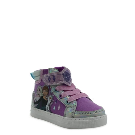 

Frozen Anna Elsa & Olaf Snowflake Printed High Top Sneaker (Toddler Girls)