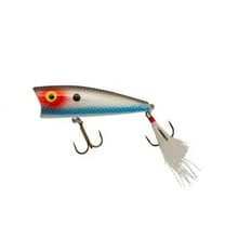 Rebel Pro Pop-R Plus Topwater Silver Shad 2 1/2" 1/4 oz.