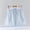 Light Blue, variant on Umfun Women's Plaid Skirt Elastic Drawstring Waist Casual Summer Skirt with Pockets