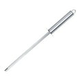 thumbnail image 4 of Hytrove Stainless Steel Sharpening Rod for Kitchen Use Silver Color Efficient Sharpening of Dull Knives and Tools 10.5 inches, 4 of 8