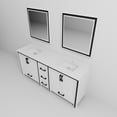 thumbnail image 6 of Ziva 80 in W x 22 in D White Double Bath Vanity, White Quartz Top and 30 in Mirrors, 6 of 8