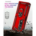 thumbnail image 7 of For Samsung Galaxy Z Fold 3 Case ,Heavy Duty Shockproof Body Phone Cover Built in Metal Rotated Magnetic Ring Holder Kickstand,Dropproof,Dustproof,Dual Layer Military-Grade Drop protection,Red, 7 of 7