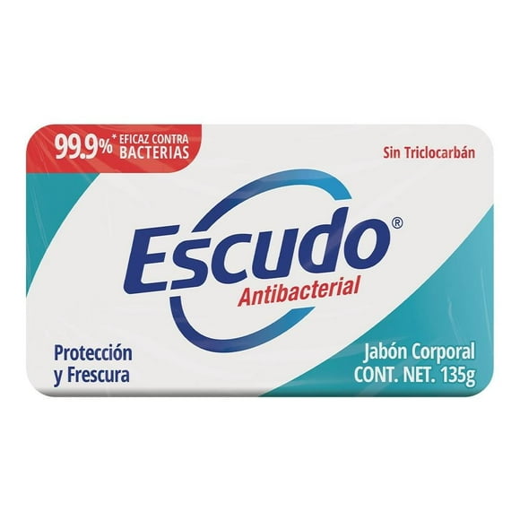 Jabón corporal Escudo antibacterial protección y frescura 135 g