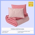 thumbnail image 4 of Mainstays Kids Reversible Butterfly Stitch Quilt Set, Full/Queen, 3 Pieces, 4 of 9