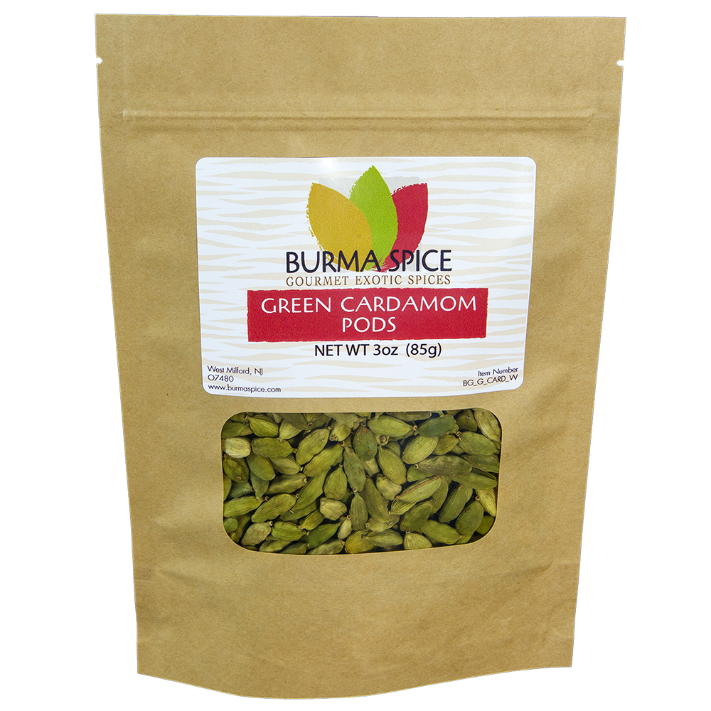 Burma Spice Green Cardamom Pods True Cardamom Great for Sweet and