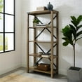thumbnail image 6 of Home Square 2 Piece Set with 32" TV Stand and 64" Bookcase in Rustic Oak, 6 of 15