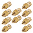 thumbnail image 2 of Sailing Boquilla extrusora de latón de 10 piezas de 1 mm para impresora 3D Mk8 1,75 mm, 2 of 10