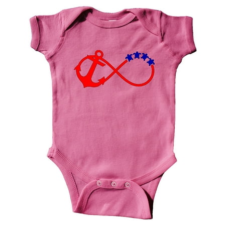 

Inktastic Red Anchor Infinity Turtles Gift Baby Boy or Baby Girl Bodysuit