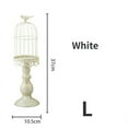 thumbnail image 2 of Vintage Bird Cage Candle Holder Wedding Table Decoration Props Wedding Decoration Metal Iron Candle Holder,White,L, 2 of 8