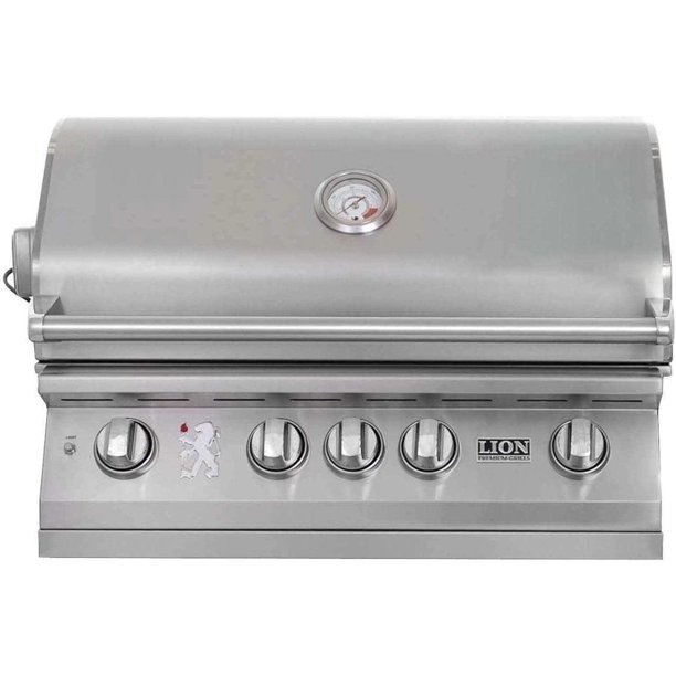 Lion 32Inch L75000 Stainless Steel BuiltIn Gas BBQ Grill