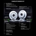 thumbnail image 3 of R1 Concepts Front Rear Brakes and Rotors Kit |Front Rear Brake Pads| Brake Rotors and Pads| Performance Sport Brake Pads and Rotors| Hardware Kit|fits 2011-2014 Porsche Cayenne, 3 of 5
