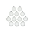 thumbnail image 3 of 12ct Shiny Clear Transparent Glass Ball Christmas Ornaments 2.75" (70mm), 3 of 4