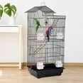 thumbnail image 7 of Bestpet 39-inch Roof Top Large Flight Parrot Bird Cage Accessories, Black, Metal, 7 of 7