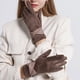 thumbnail image 1 of Guantes cálidos para damas con temperamento elegante, guantes de terciopelo con lazo para protección contra el frío, guantes de invierno, mitones para mujer, 1 of 5