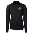 thumbnail image 2 of Men's-Cutter & Buck  Black Toronto FC Big & Tall Virtue Eco Pique Recycled Quarter-Zip Top, 2 of 3