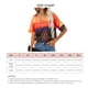 thumbnail image 3 of Camiseta de manga corta para mujer, informal, holgada, con estampado a rayas, cuello redondo, ligera y transpirable, 3 of 5
