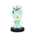 thumbnail image 2 of Dianli Valentine's Day Gift Everlasting Flower Dome Dried Rose Bouquet With Soap Flowers Luminous LED Base Romantic Birthday Home Decor Preserved Roses, 2 of 6