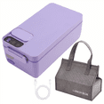 thumbnail image 2 of Heated Lunch Box Electric Lunch Box Self Heating Lunch Box Cordless Rechargeable 304 Food-Grade Stainless Steel 1L C, 2 of 8