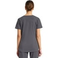 thumbnail image 6 of Dickies Dynamix Scrubs Top for Women V-Neck DK730, XL, Pewter, 6 of 9