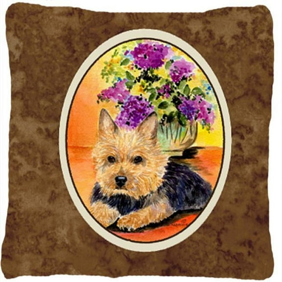 Norwich Terrier Decorative Indoor & Outdoor Fabric Pillow